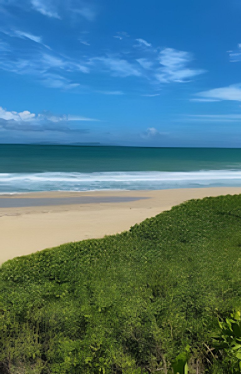 Atrayente y cómodo apto con vista al mar Caribe