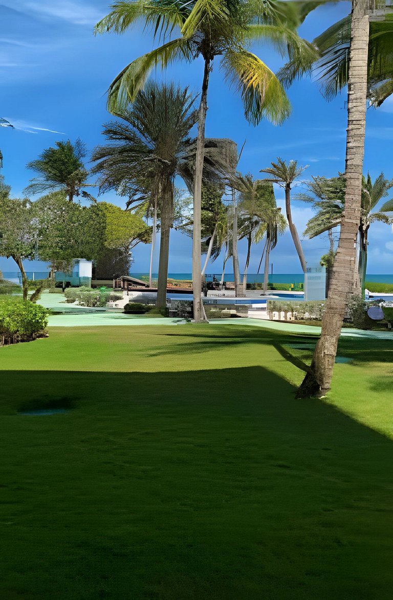 Atrayente y cómodo apto con vista al mar Caribe